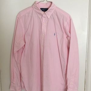 Polo Ralph Lauren Pink Gingham Dress Shirt